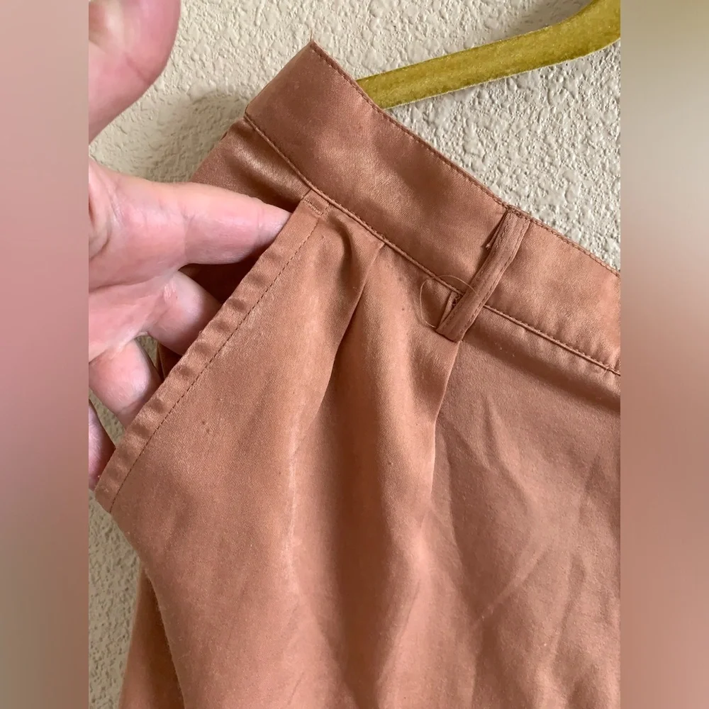 Satin Sheen Cargo Pants With Elastic/Tie Cuffs 🌴 - Picture 6 of 13